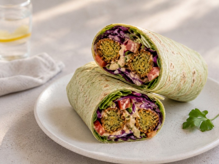WRAP CHAUD HOUMOUS FALAFEL